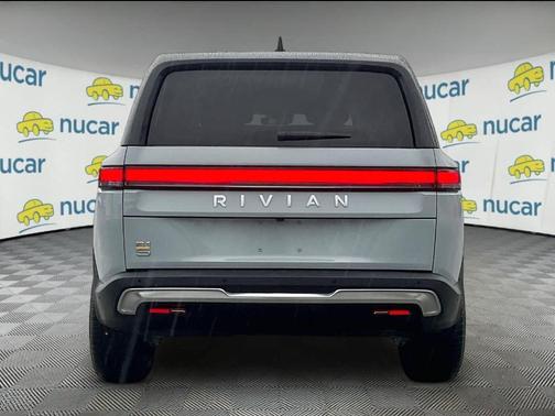 Glacier White 2023 Rivian R1S Adventure Quad Motor Large Pack