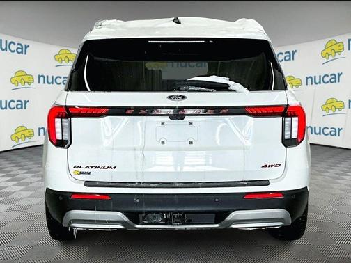 White 2025 Ford Explorer Platinum