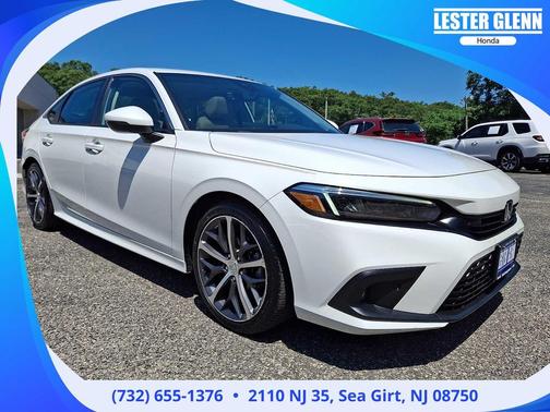 Platinum White Pearl 2023 Honda Civic Touring