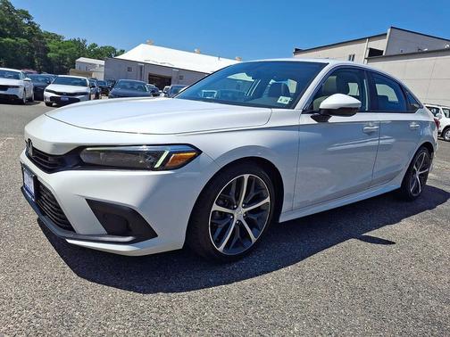 Platinum White Pearl 2023 Honda Civic Touring