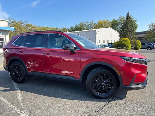 Radiant Red Metallic 2025 Honda CR-V Hybrid Sport AWD