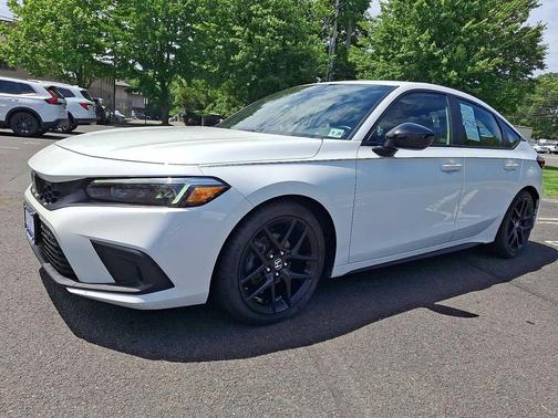 Platinum White Pearl 2024 Honda Civic Sport