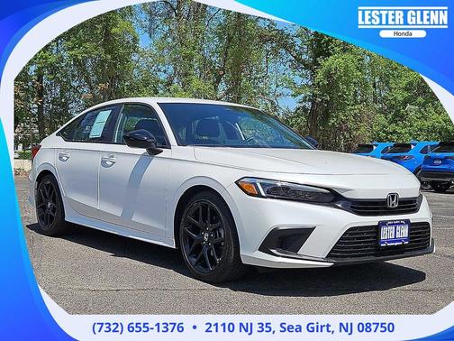 Platinum White Pearl 2024 Honda Civic Sport