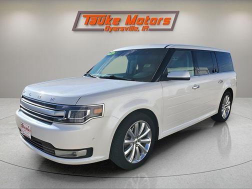 White Platinum Clearcoat Metallic 2014 Ford Flex Limited
