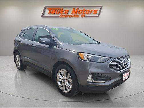 Carbonized Gray Metallic 2022 Ford Edge Titanium