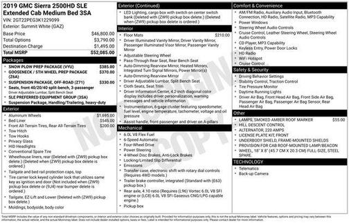 2019 GMC Sierra 2500 SLE