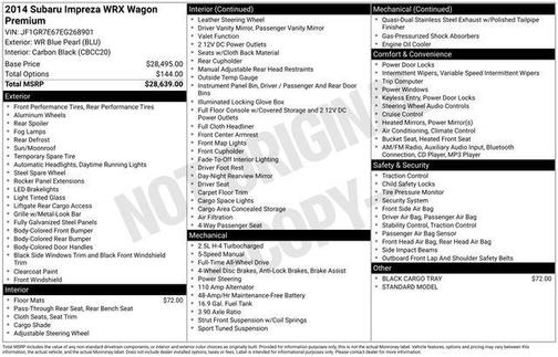 2014 Subaru Impreza WRX Premium