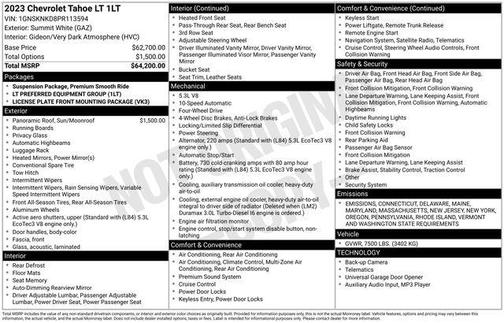 2023 Chevrolet Tahoe LT