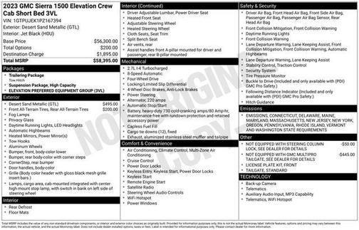 2023 GMC Sierra 1500 Elevation