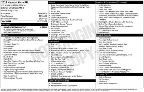 2022 Hyundai KONA SEL