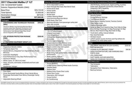 2017 Chevrolet Malibu 1LT