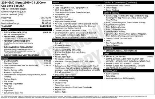 2024 GMC Sierra 2500 SLE