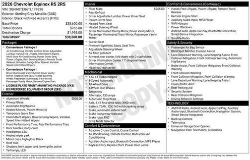 2026 Chevrolet Equinox AWD RS