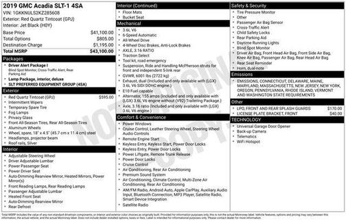 2019 GMC Acadia SLT-1