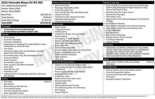 2025 Chevrolet Blazer EV AWD RS
