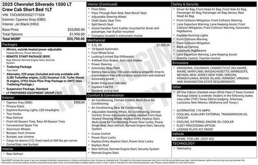 2025 Chevrolet Silverado 1500 LT