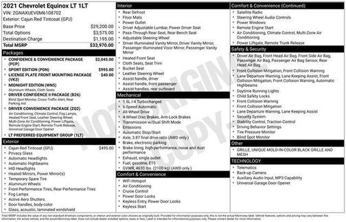 Cajun Red Tintcoat 2021 Chevrolet Equinox 1LT