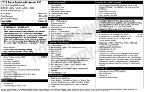 2023 Buick Envision Preferred AWD