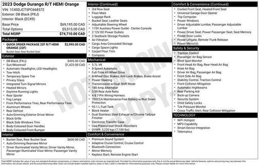 2023 Dodge Durango R/T Hemi Orange