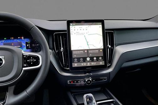 Denim Blue Metallic 2026 Volvo XC60 Plug-In Hybrid Black Edition Ultra, T8 AWD Electric/Gasoline, Dark