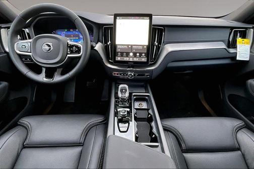 Denim Blue Metallic 2026 Volvo XC60 Plug-In Hybrid Black Edition Ultra, T8 AWD Electric/Gasoline, Dark