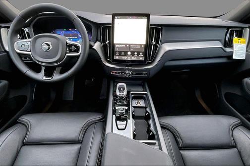 Denim Blue Metallic 2026 Volvo XC60 Plug-In Hybrid Black Edition Ultra, T8 AWD Electric/Gasoline, Dark