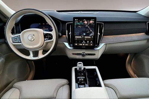 Denim Blue Metallic 2026 Volvo XC90 Ultra Dark Theme, B6 AWD Gas (mild hybrid), Gasoline, 7 Seats