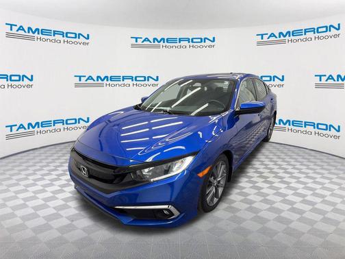 Aegean Blue Metallic 2020 Honda Civic EX-L