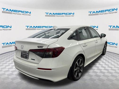 Platinum White Pearl 2026 Honda Civic Hybrid Sport Touring