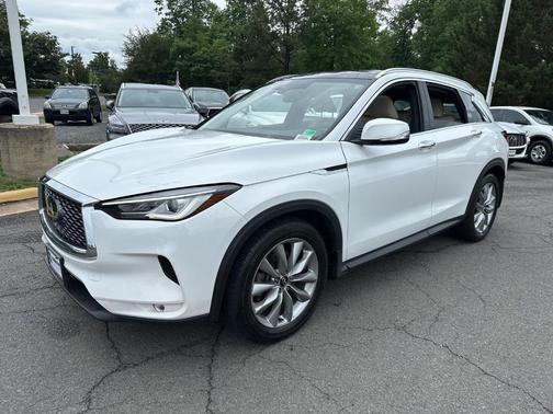 Lunar White 2022 INFINITI QX50 Luxe