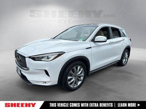 Lunar White 2022 INFINITI QX50 Luxe