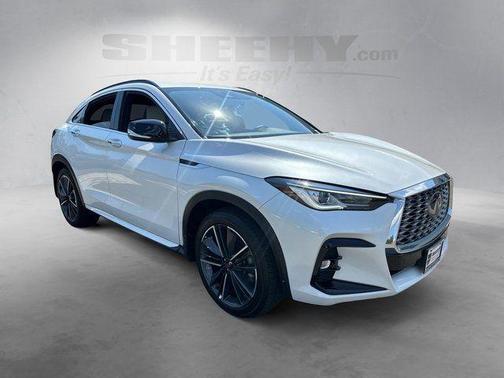 Radiant White 2025 INFINITI QX55 LUXE