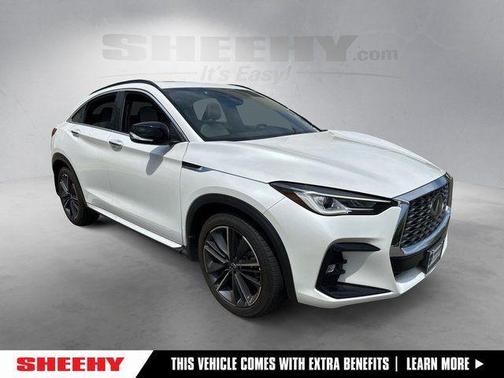 Radiant White 2025 INFINITI QX55 LUXE