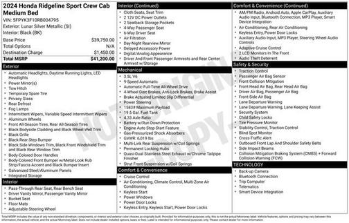 2024 Honda Ridgeline 