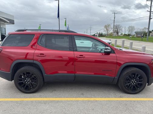 Volcanic Red Tintcoat 2023 GMC Acadia AWD SLE