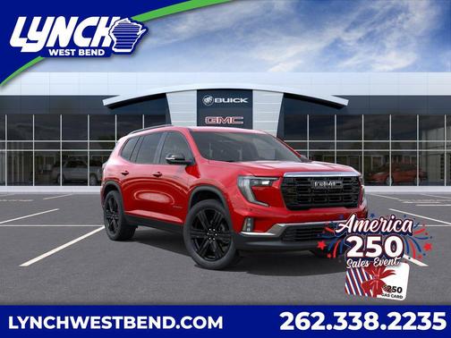 Volcanic Red Tintcoat 2026 GMC Acadia Elevation AWD