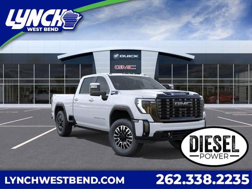 Glacier White Tricoat 2026 GMC Sierra 2500 Denali Ultimate