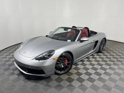 GT Silver Metallic 2025 Porsche 718 Boxster Convertible