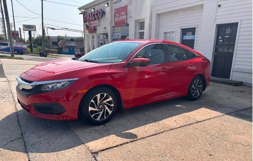 Red 2016 Honda Civic EX