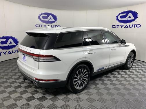 Pristine White Metallic Tri-Coat 2020 Lincoln Aviator Reserve AWD