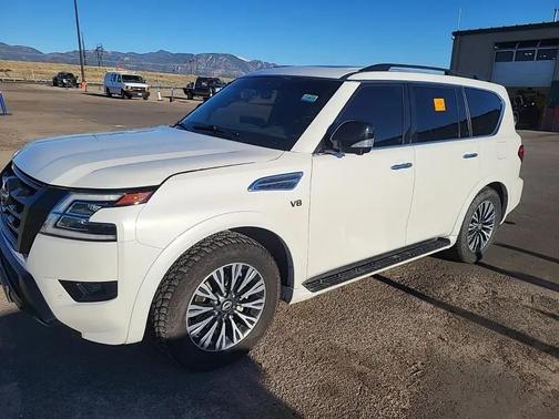 Aspen White Tricoat 2021 Nissan Armada SL 2WD