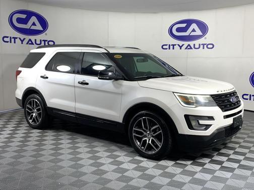 White Platinum Metallic Tri-Coat 2016 Ford Explorer Sport