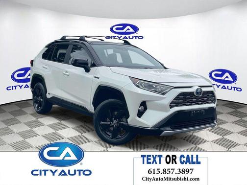 Blizzard Pearl/Midnight Black Metallic 2021 Toyota RAV4 Hybrid SE