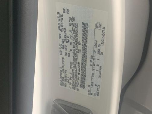 White Platinum Tricoat 2014 Ford Escape Titanium