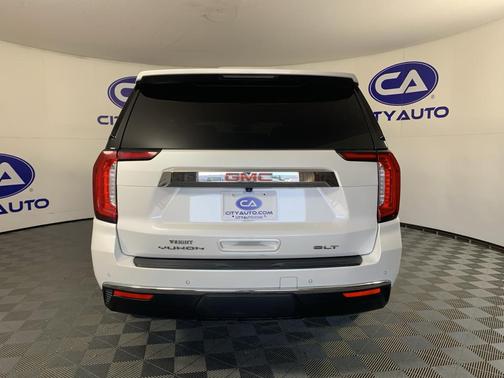 White Frost Tricoat 2021 GMC Yukon SLT