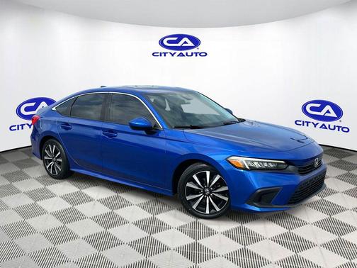 Aegean Blue Metallic 2022 Honda Civic EX