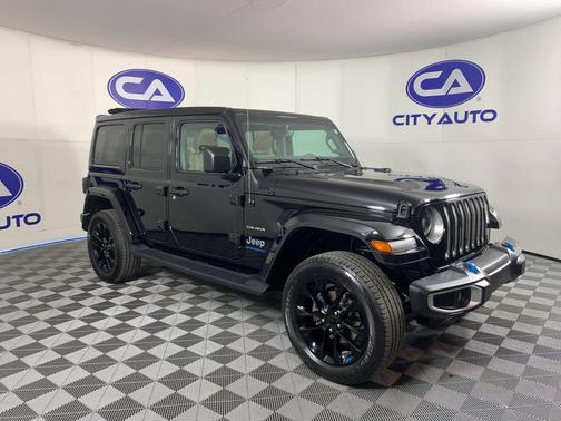 Black Clearcoat 2023 Jeep Wrangler 4xe Sahara