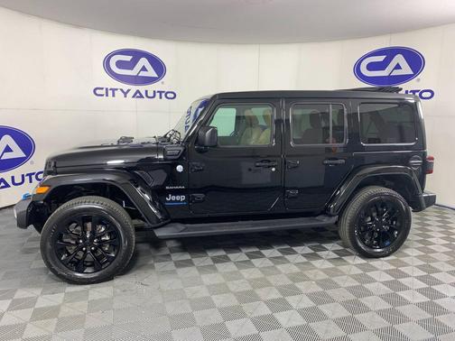Black Clearcoat 2023 Jeep Wrangler 4xe Sahara