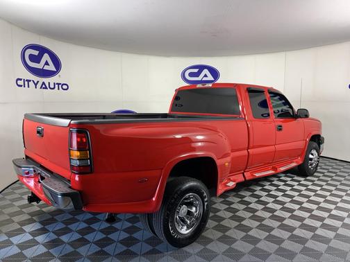 Victory Red 2003 Chevrolet Silverado 3500 LS Extended Cab