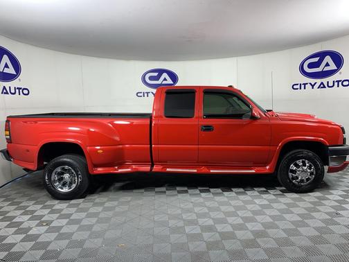 Victory Red 2003 Chevrolet Silverado 3500 LS Extended Cab